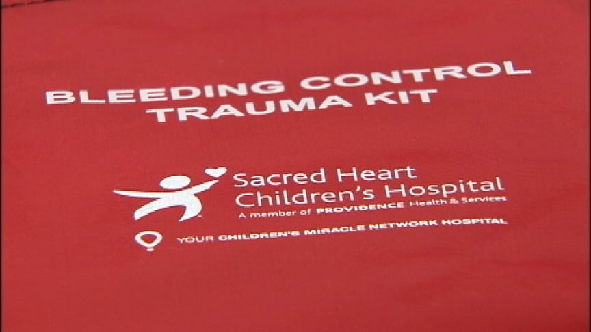 Children’s Miracle Network, Sacred Heart team up to distribute trauma kits