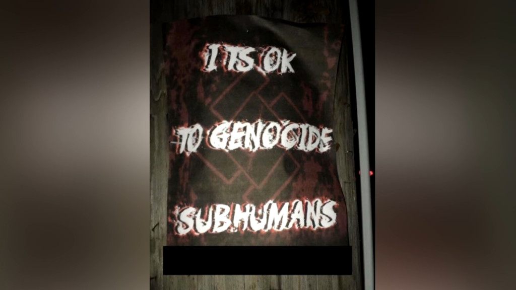 Neo-Nazi group posts flyers outside of Spokane church