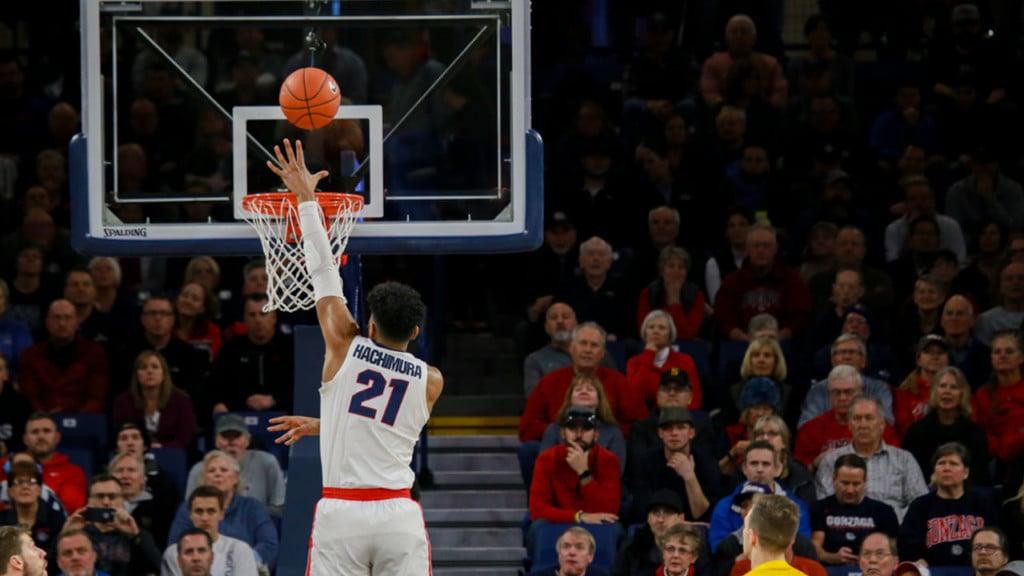 Gonzaga moves up to #2 in AP Top 25 Poll
