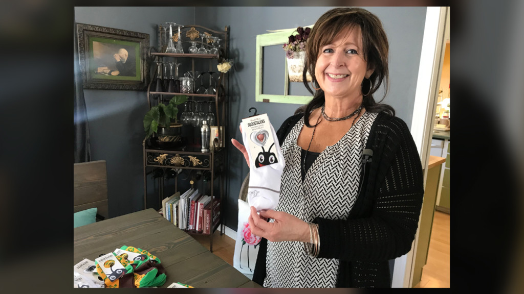 Spokane grandma designs adaptive socks for all ages