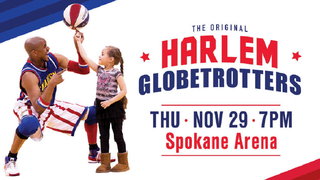 KXLY’s Derek Deis plays with the Harlem Globetrotters