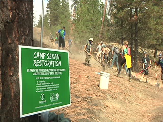 Heal the Burn: dozens of volunteers restore Camp Sekani after Upriver Beacon Fire