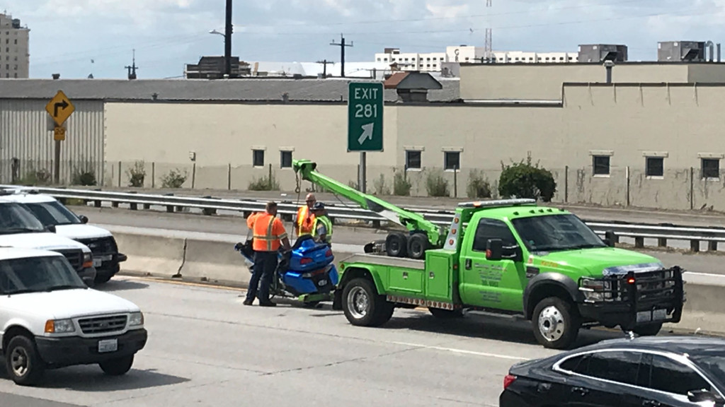 Man thrown from motorcycle after crashing on I-90