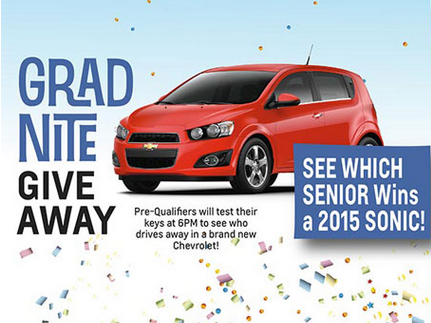 Knudtsen Chevrolet will give one lucky senior a brand new car