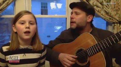 Father and daughter sing moving version of ‘Lean on Me’ to fight homelessness