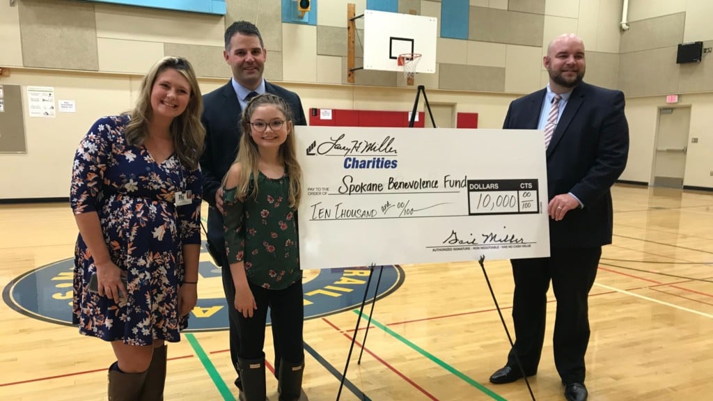 Mullan Road Elementary student raises $10K to help wipe out school lunch debt