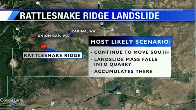 Most likely scenario in Rattlesnake Ridge landslide