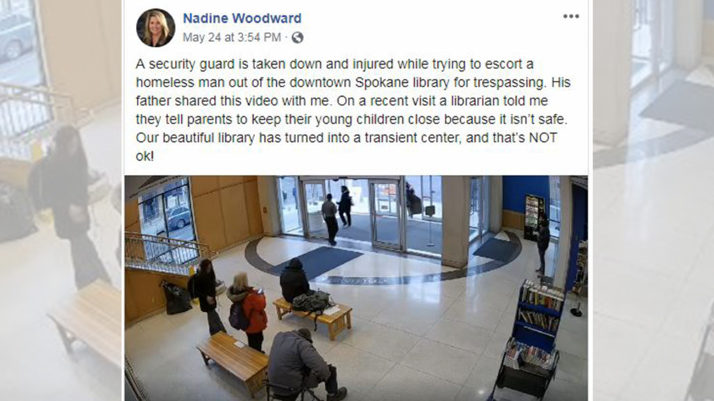 ‘It’s not an epidemic’: Library responds to video posted by Spokane mayoral candidate