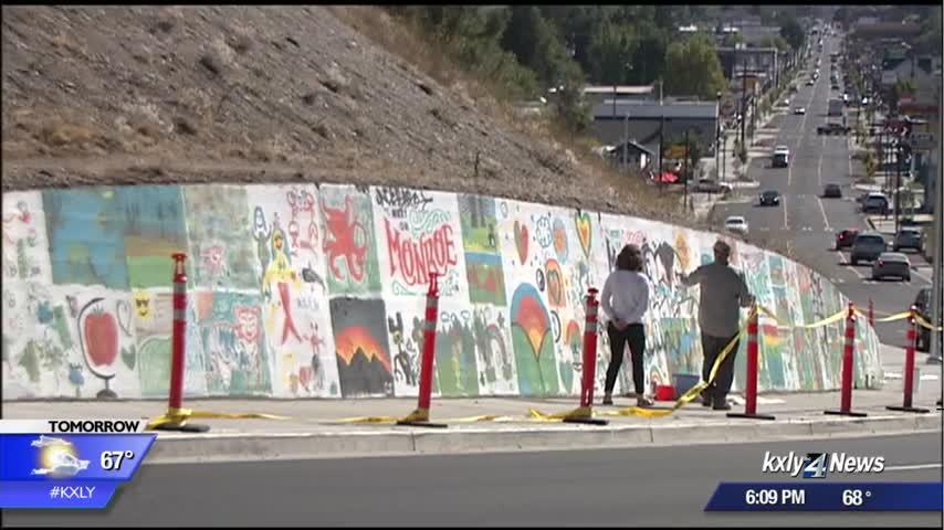 Community mural on North Monroe vandalized just days after painting