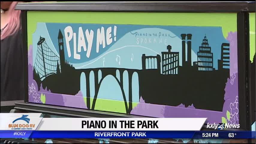 Piano in the park available for public to play