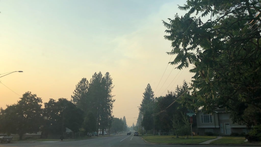 Spokane’s current air quality: Unhealthy for sensitive groups