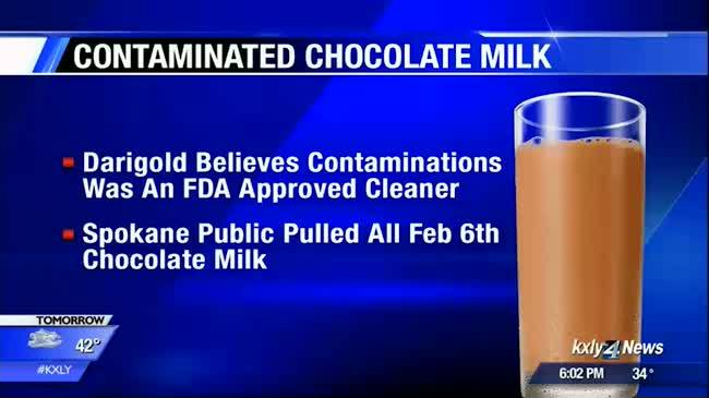 Spokane Public Schools pull cartons after student finds cleaning material in chocolate milk