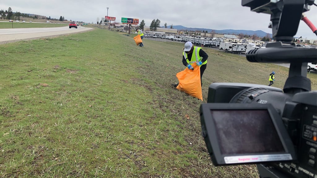 Trash along highway inspires  #TrashTag Challenge: I-90 Edition