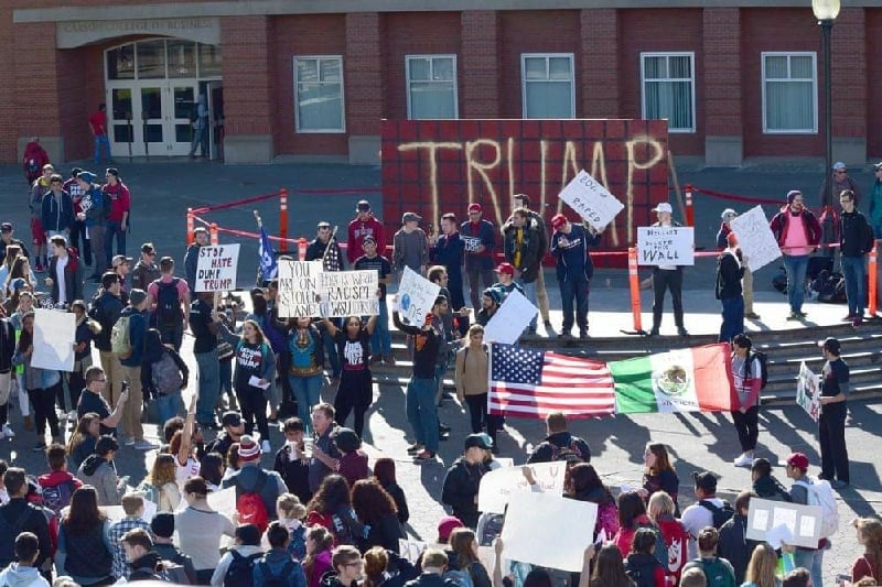 WSU College Republicans to build, display another Trump wall