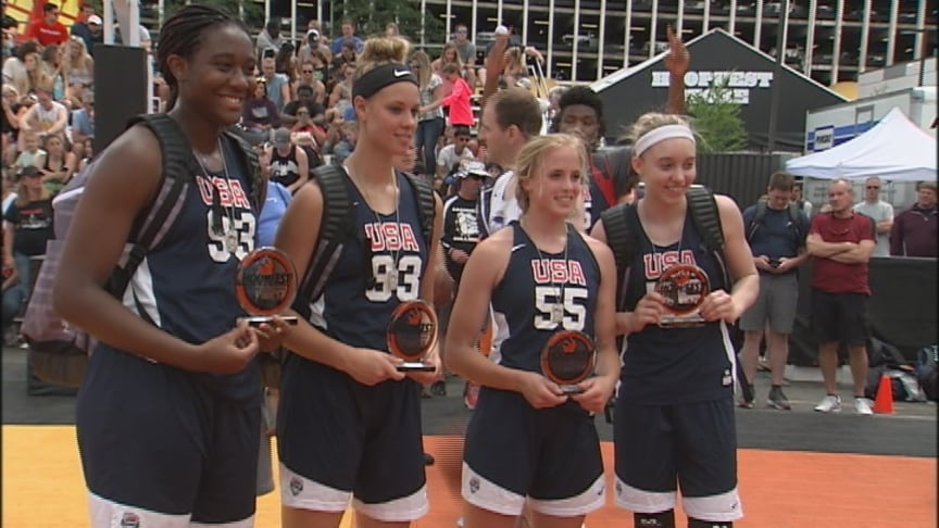 High school USA 3×3 team wins women’s elite at Hoopfest