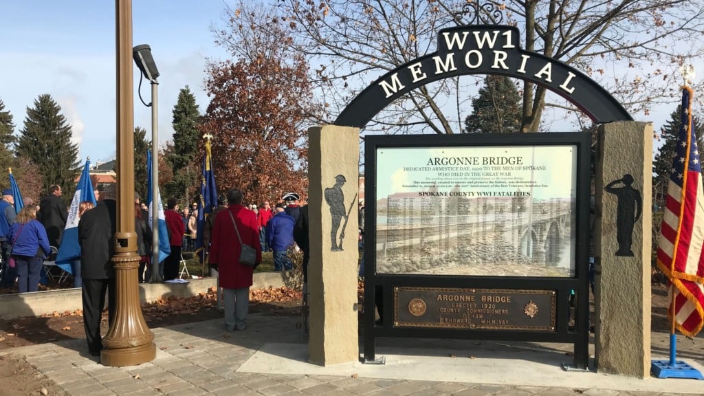 Hundreds gather to dedicate new Millwood World War I Memorial