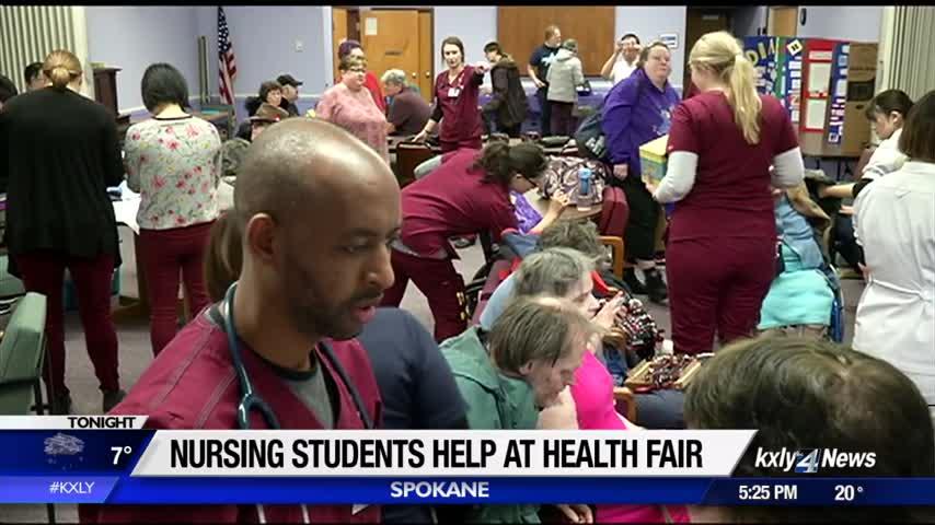 WSU Nursing students provide free health fair at Lilac Services for the Blind