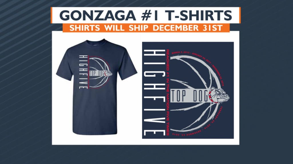 Here’s where you can get ZOME Design’s new Gonzaga High Five T-shirt