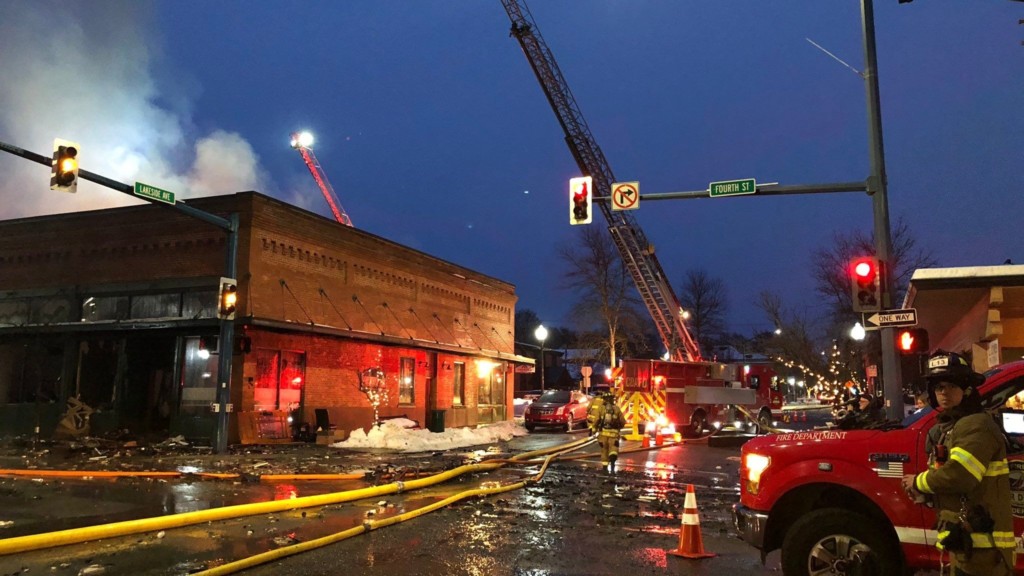 Fire businesses were destroyed in a fire in downtown Coeur d'Alene.