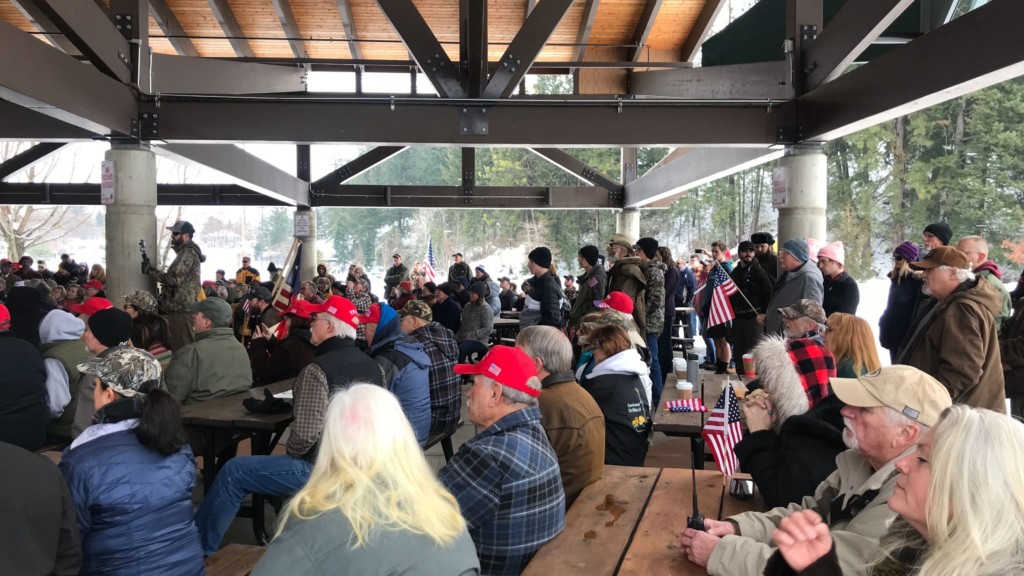 Hundreds gather for a pro-Second Amendment rally in Coeur d'Alene.