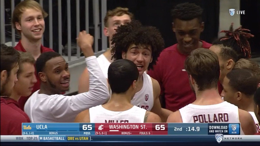 WSU's CJ Elleby hit a game-tying three-pointer to send the game to OT, and an eventual win over UCLA