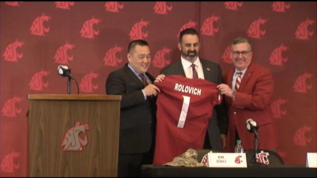 Nick Rolovich introduced as new Cougar head football coach