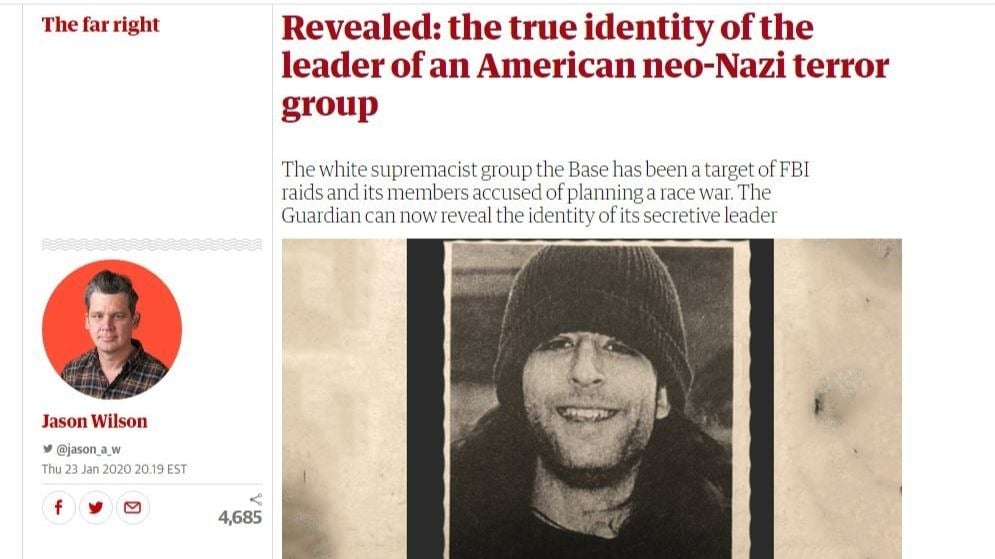Screenshot of investigation by the Guardian