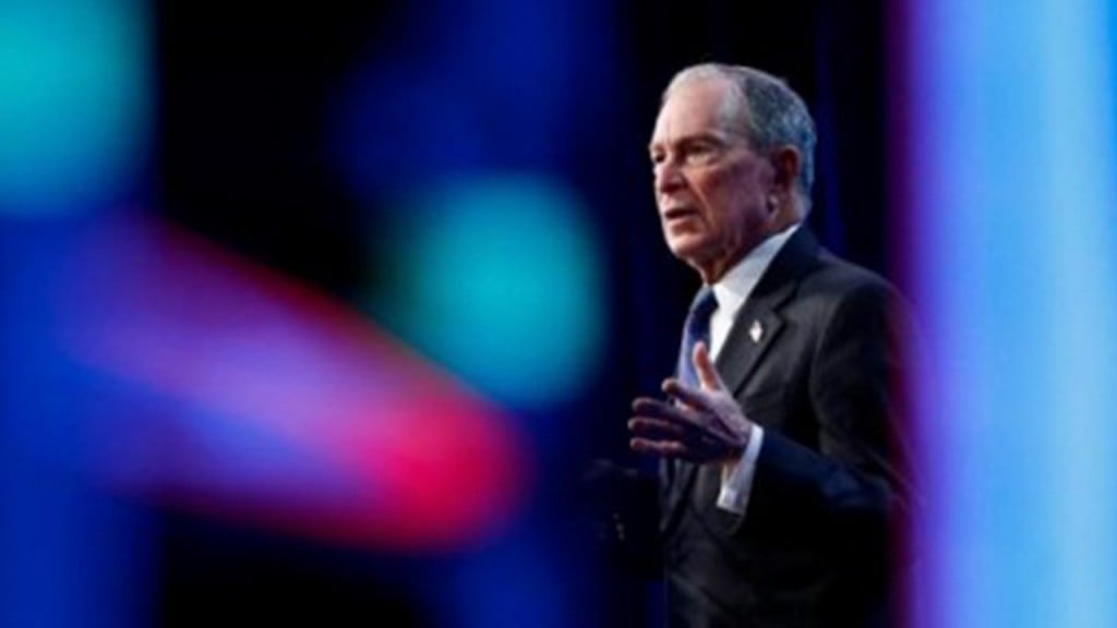 Democratic presidential candidate Mike Bloomberg
