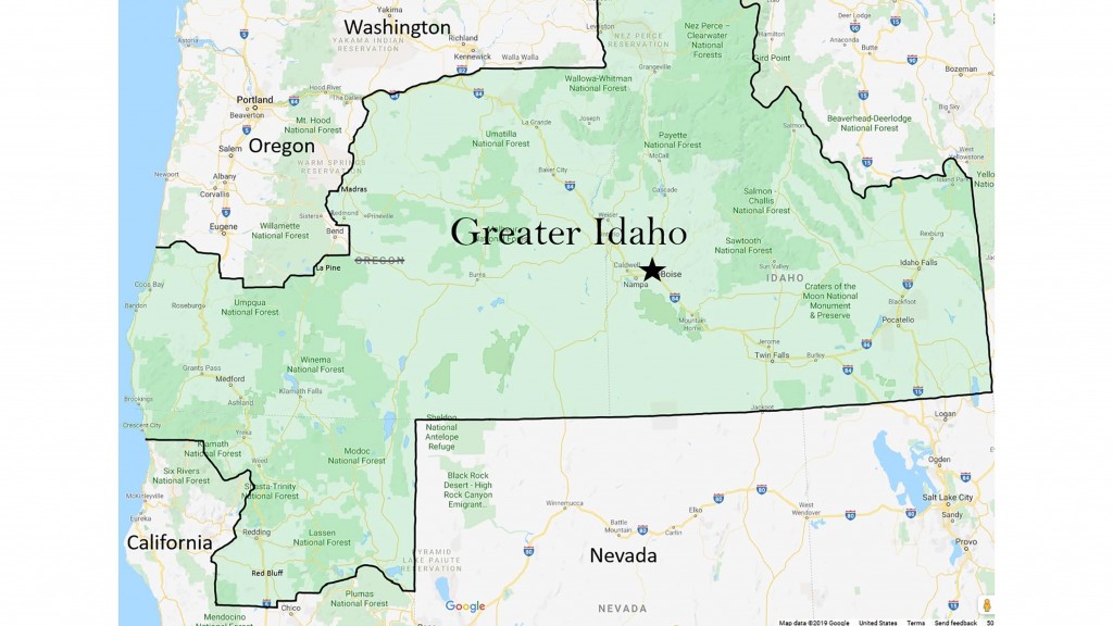 Map of Greater Idaho