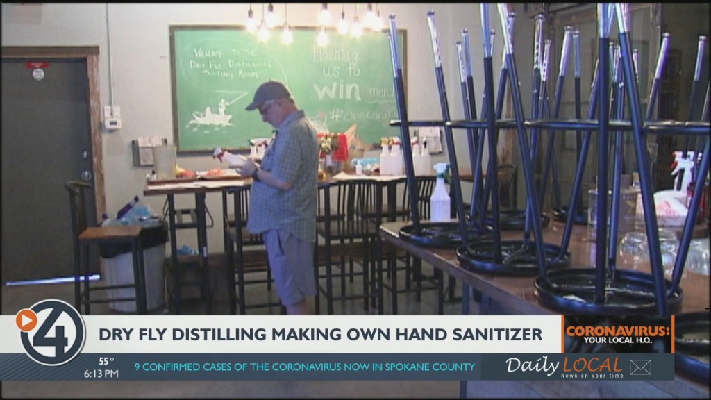Dry Fly Distilling Making Its Own Hand Sanitizer