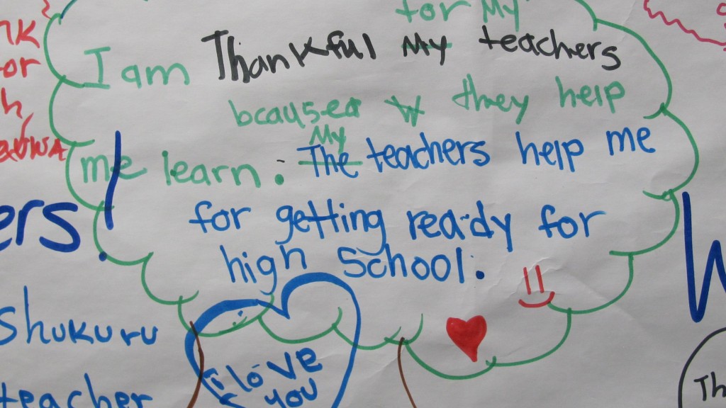 What one group of refugee girls is thankful for this Thanksgiving