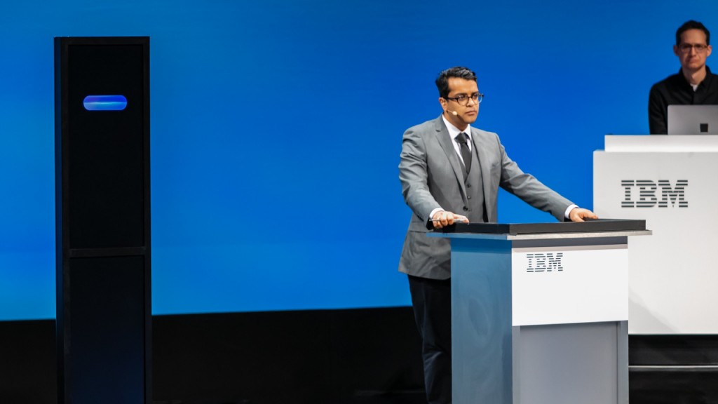 IBM computer stars in Cambridge debate on the dangers of AI