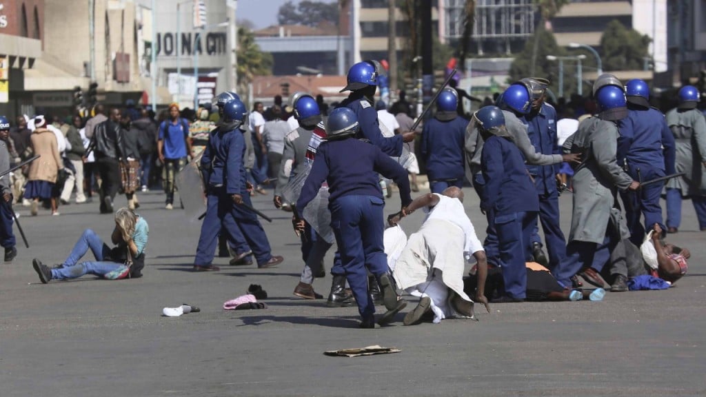 Violence escalates in Zimbabwe as court rules against protests