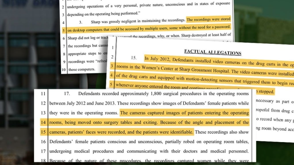 Lawsuit claims women were secretly recorded in hospital