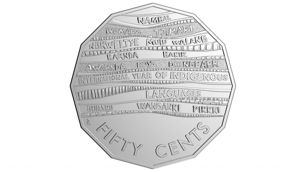 New Australian 50 cent coin features 14 indigenous languages