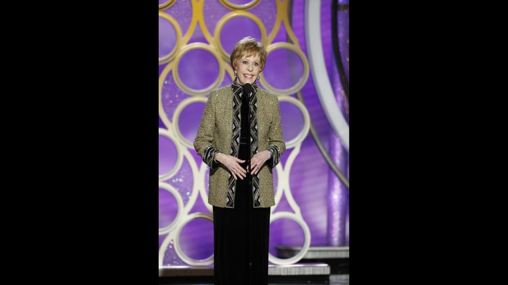 Carol Burnett gives moving ode to TV in Golden Globes speech