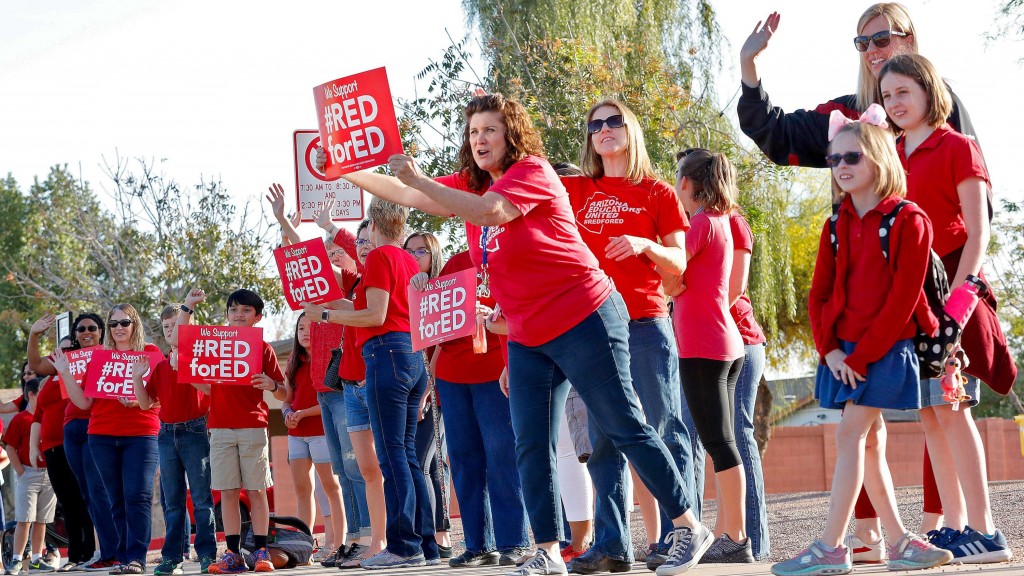 The average Arizona teacher is paid less today than in 1999