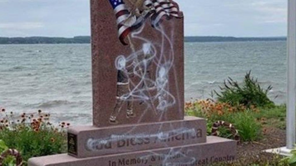 9/11 memorial vandalized in upstate New York