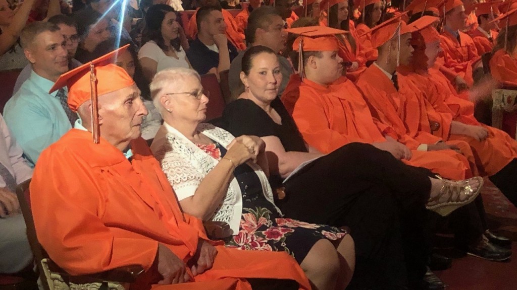 87-year-old man receives high school diploma