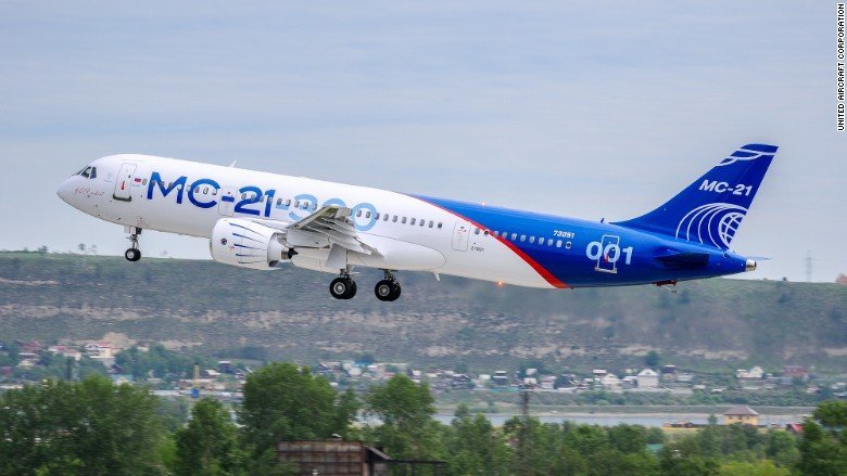 Russia’s first large airliner of the post-Soviet era takes flight