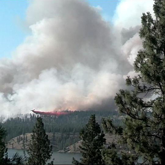 Gallery: Lake Spokane wildfire
