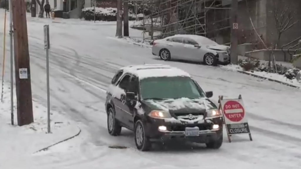 Seattle almost reached its yearly amount of snowfall in a day