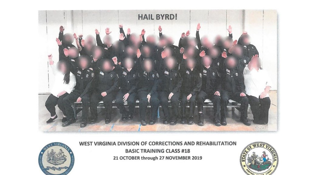 West Virginia corrections officer class gives Nazi salute in photo
