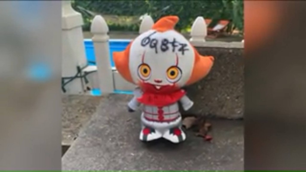 Woman sleeps with knife after ‘It’ doll drops into her yard