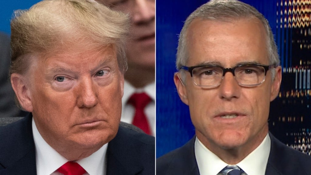 Andrew McCabe says being accused of treason by Trump ‘terrifying’