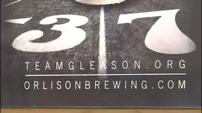 Orlison canning Pilsner 37 in support of Team Gleason