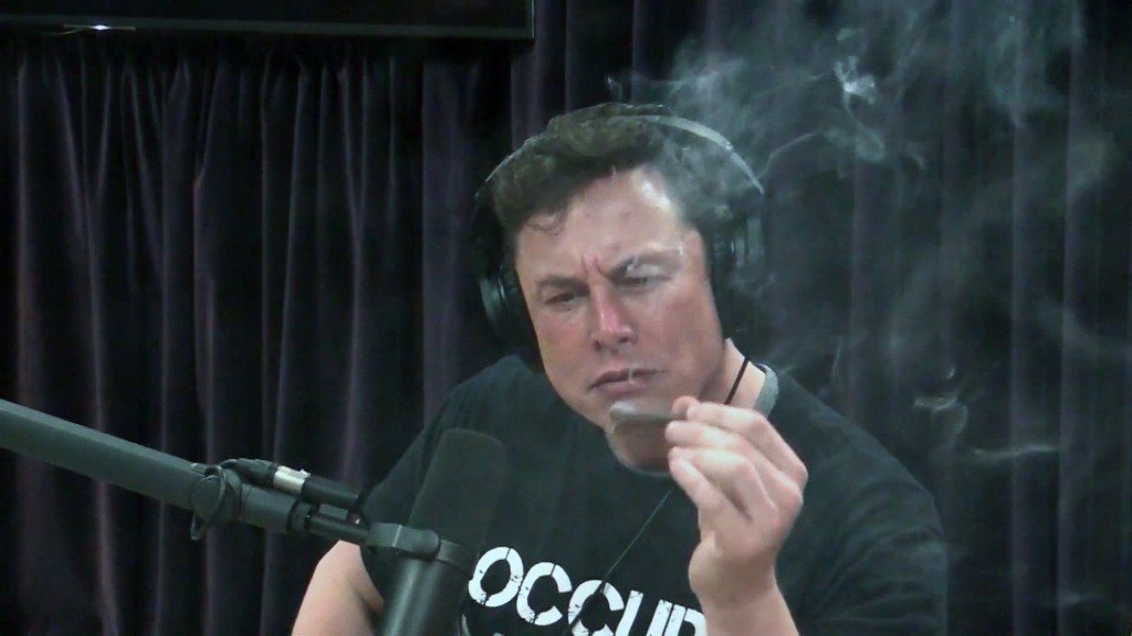 Elon Musk smokes marijuana on Joe Rogan’s podcast