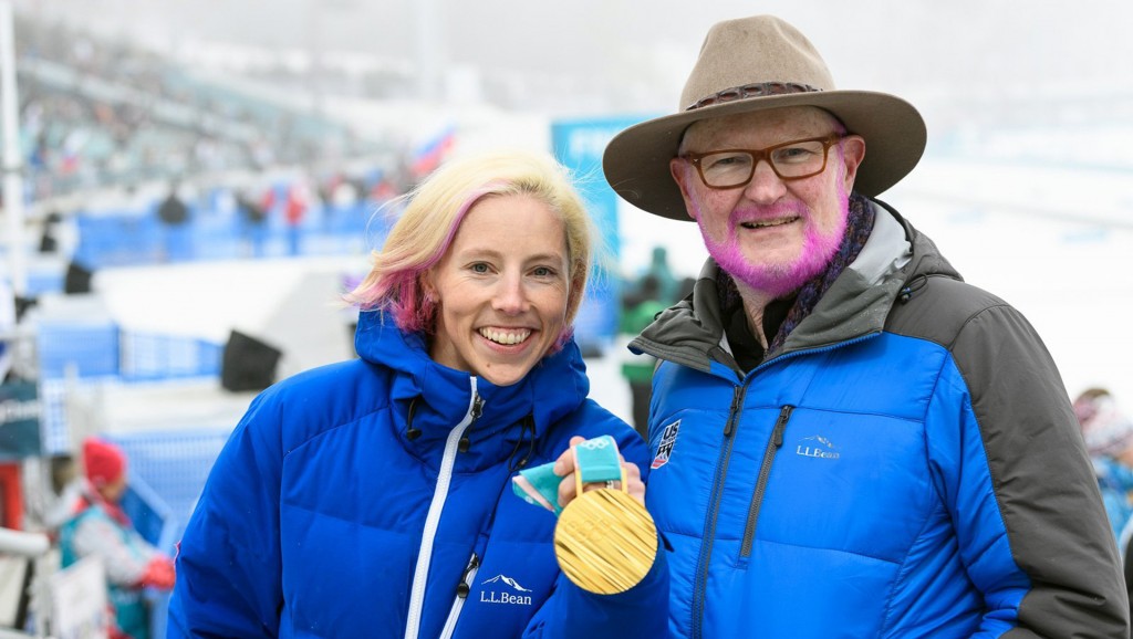 Gold win means pink beard for US ski spokesman