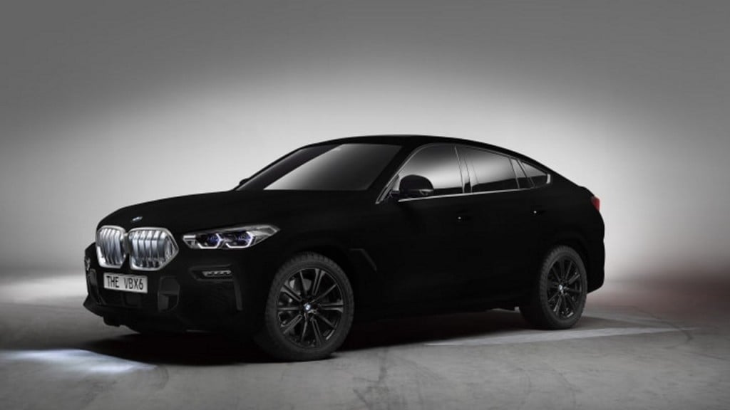 BMW unveils X6 in world’s ‘blackest black’