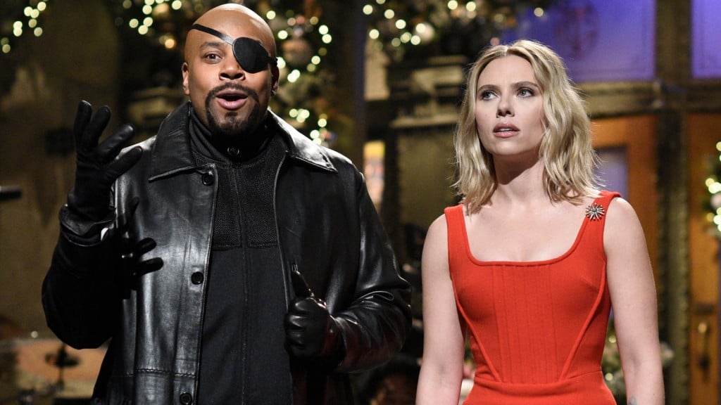 Scarlett Johansson rescues ‘SNL’ cast from Thanos